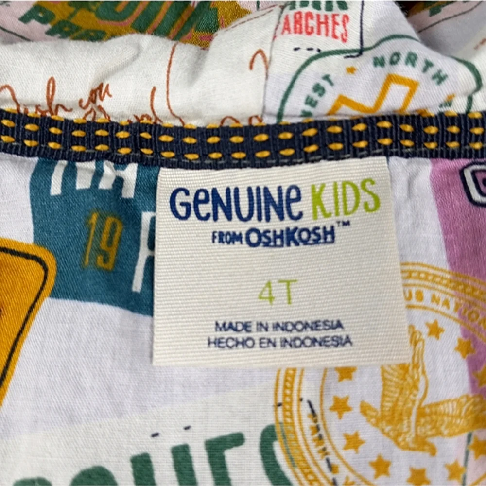 OshKosh Jacket Snap Front Girl's Size 4T - Picture 5 of 6